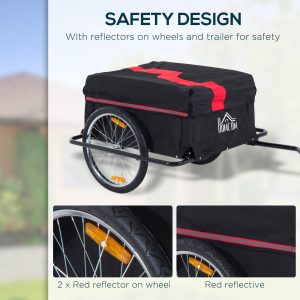 Elite Two-Wheel Bicycle Large Cargo Wagon Trailer with Folding Storage - Image 7