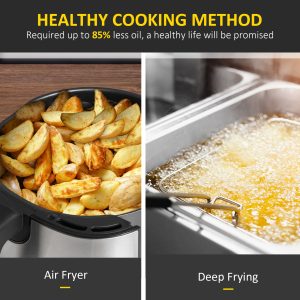 Air Fryer 1700W 6.5L with Digital Display Timer for Low Fat Cooking HOMCOM - Image 5