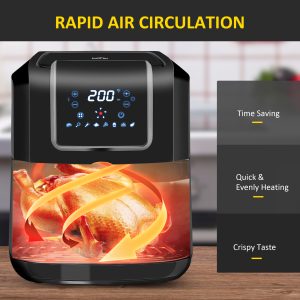 Air Fryer 1700W 6.5L with Digital Display Timer for Low Fat Cooking HOMCOM - Image 7
