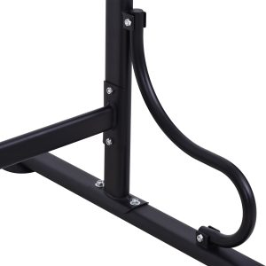 Steel Multi-Use Exercise Power Tower Station Adjustable Height w/ Grips HOMCOM - Image 7