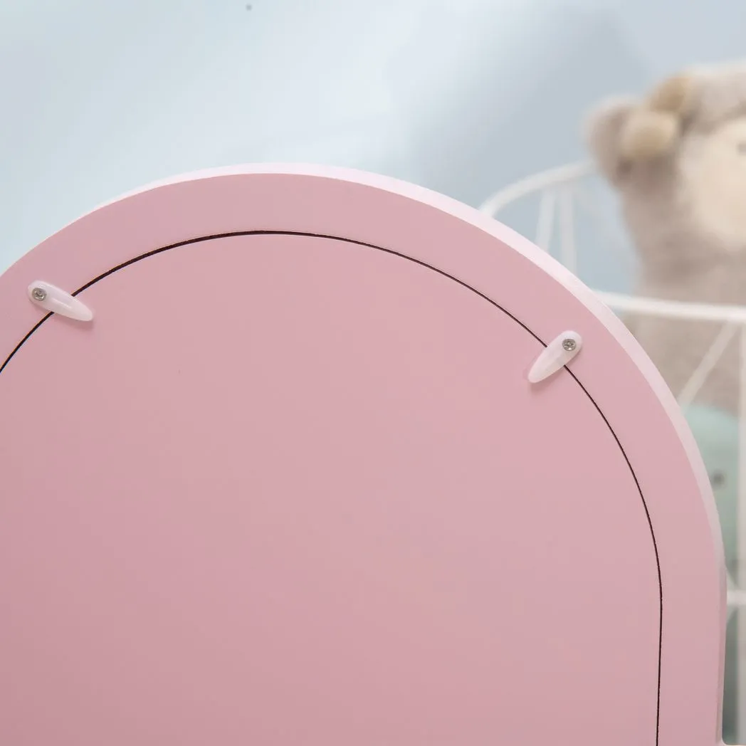 Kids Dressing Table and Stool w/ Mirror and Drawer, for Ages 3-6 Years - Pink - Image 7