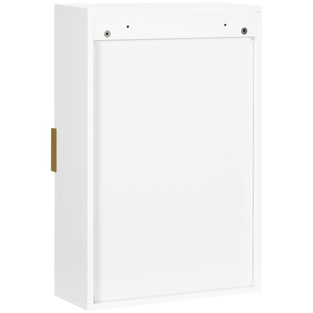 kleankin Bathroom Wall Cabinet with Adjustable Shelves for Hallway, Living Room - Image 9