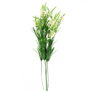 Alternative view of Pack of 6 x 80cm White Larkspur Artifical Stem
