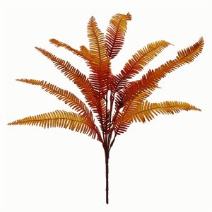 55cm Artificial Autumn Fern Bush Plant