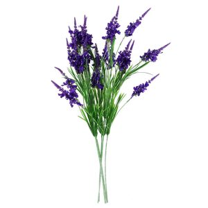 Alternative view of Pack of 6 x 80cm Purple Larkspur Artifical Stem