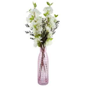 Pack of 6 x 100cm White Artificial Blossom Stem - Image 5