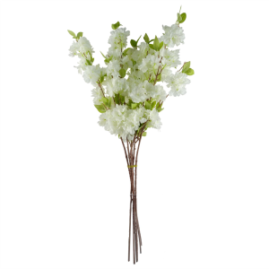 Pack of 6 x 100cm White Artificial Blossom Stem - Image 6