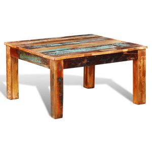 Alternative view of vidaXL Coffee Table Square Reclaimed Wood
