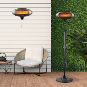 Debonair Adustable Height Indoor & Outdoor Use Waterproof Patio Heater - Quartz - Image 4