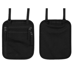 Travel Body Wallet with RFID Protection Passport Holder, Black - Image 5