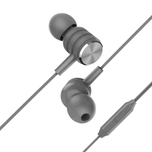 Vybe Bass Enhancement One-Touch Remote 3.5mm AUX-in Stereo Earphones, Space Grey - Image 3
