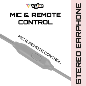 Vybe Bass Enhancement One-Touch Remote 3.5mm AUX-in Stereo Earphones, Space Grey - Image 4