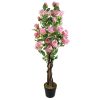 105cm Artificial Pink Rose Tree