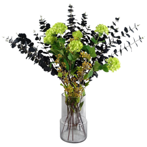 26cm Grey Smoke Glass Vase - Image 6