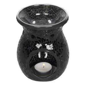Alternative view of Large Black Crackle Oil Burner