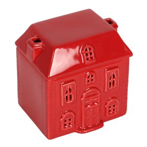 Alternative view of Red Ceramic House Oil Burner