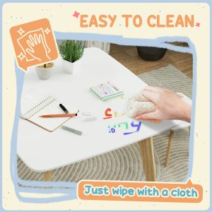 AIYAPLAY 3 Pieces Kids Table and Chair Set for Playroom, Bedroom - Image 7