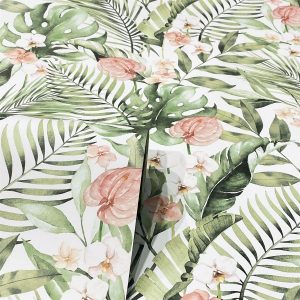 Alternative view of Tropical Floral Pink & Green sw12