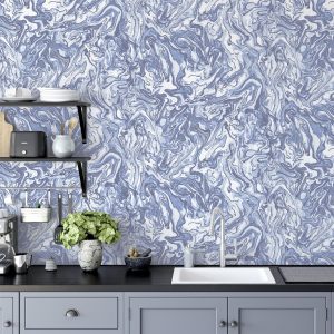 Liquid Marble Navy sw12 - Image 4