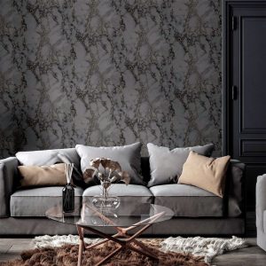 Carrara Marble Charcoal sw12 - Image 3