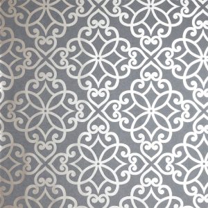 Ornate Motif Charcoal/Rose Gold sw12