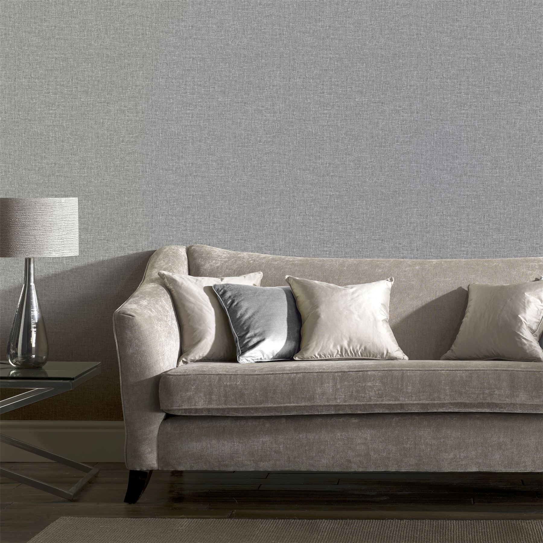 Linen Texture Mid Grey sw12 - Image 2