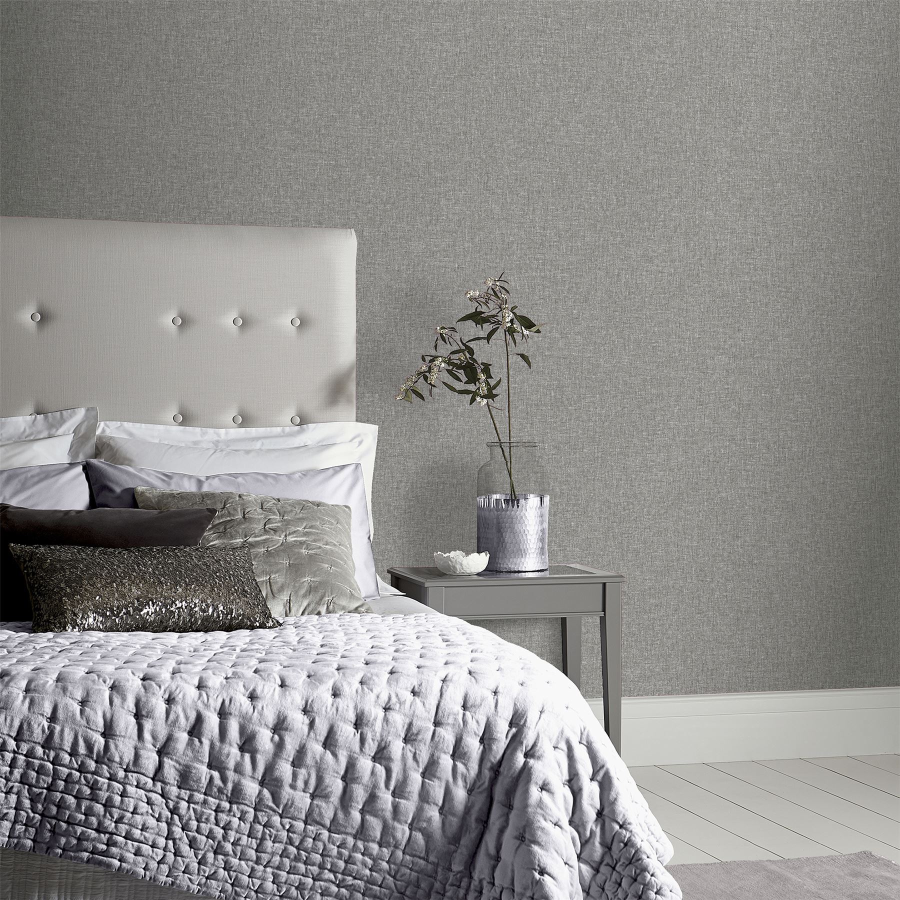 Linen Texture Mid Grey sw12 - Image 7