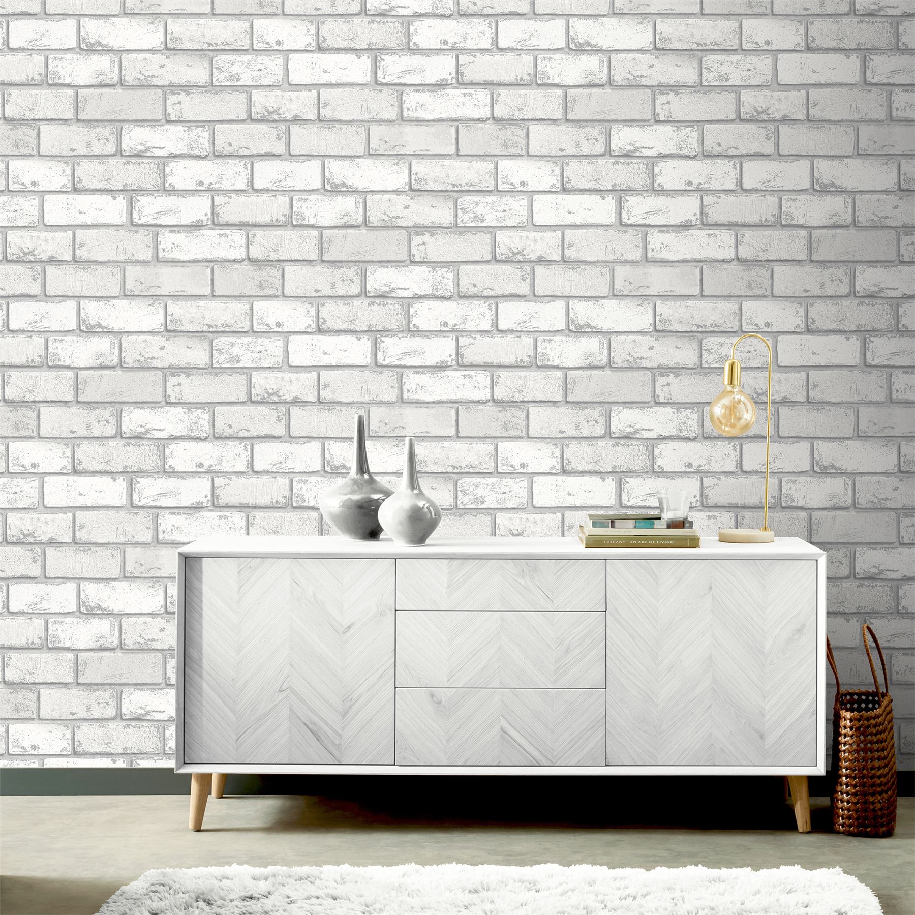 Metallic Brick White/Silver sw12 - Image 3