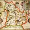 Breconshire Historical Map 1000 Piece Jigsaw Puzzle (1610)