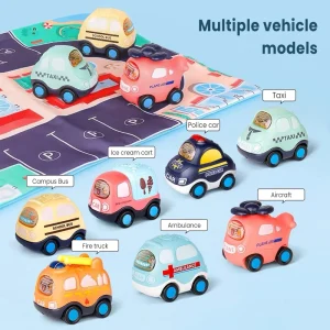 Alternative view of Colourful Toy Cars Set for Kids - Educational Fun with Safety Features