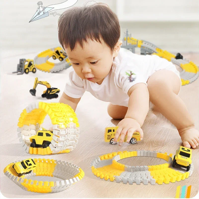 Educational Children’s Track Toy Car Set - 467 Pieces for Creative Play - Image 4