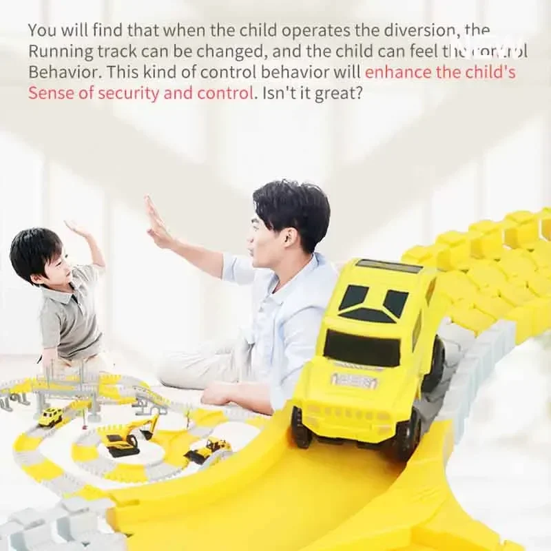 Educational Children’s Track Toy Car Set - 467 Pieces for Creative Play - Image 5
