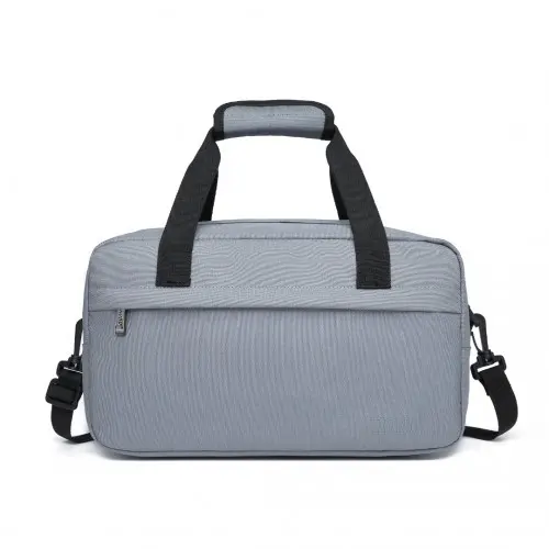 Alternative view of E1960S - Kono Lightweight Multi Purpose Unisex Sports Travel Duffel Bag - Light Grey
