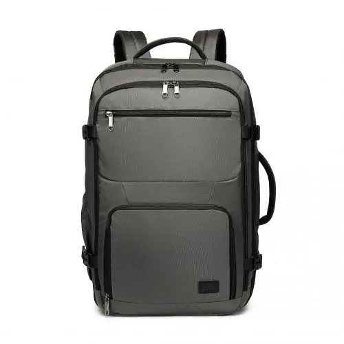 Alternative view of Kono Multifunctional Portable Travel Backpack Cabin Luggage Bag - Grey
