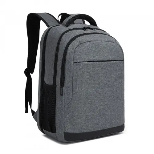Trendy Laptop Backpack,Soft Padded,Practical,Organized Storage,Lightweight 15.6" Notebook Bag for Work, School & Travel - Grey