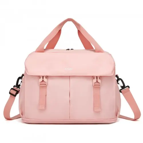 Alternative view of Kono Expandable Cabin Travel Bag 403020cm - Large Capacity, Water-Resistant, Multi-Compartment Weekend & Carry-On Tote - Pink