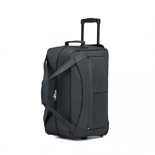 Kono Durable Folding Travel Trolley Bag with Enhanced Features and Multi Compartment - Grey