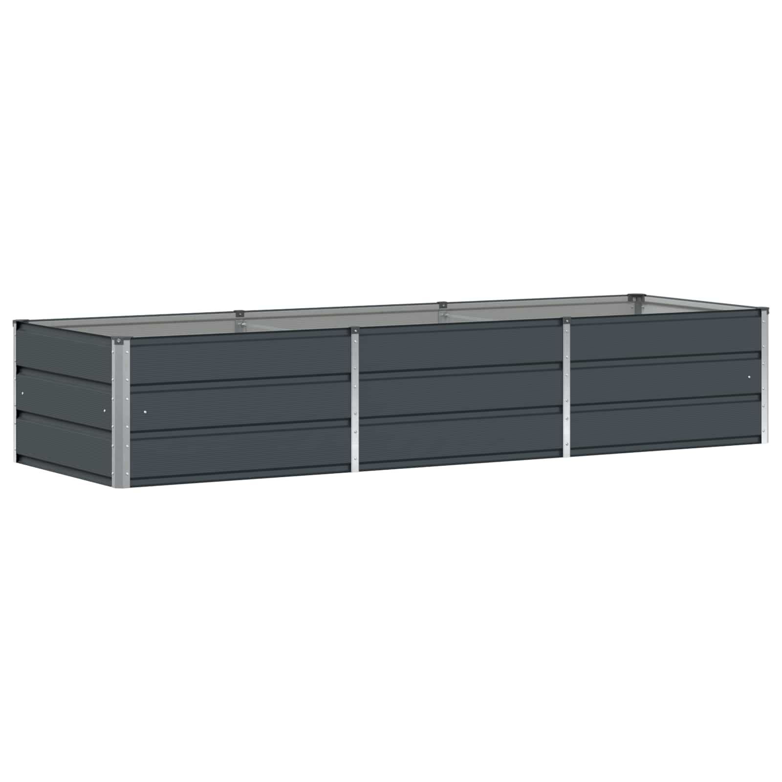 Alternative view of Planter Anthracite 240 x 80 x 45 cm Steel