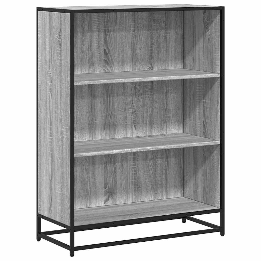 Alternative view of Book Cabinet Grey Sonoma 80.5x35x107.5 cm Engineered Wood