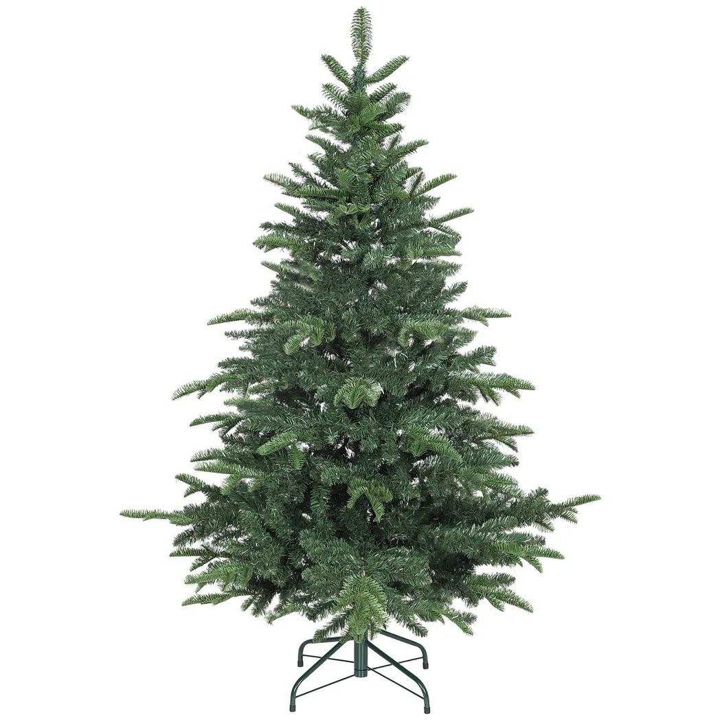 HOMCOM 5ft Artificial Christmas Tree with Realistic Branches, Easy Assembly - Green